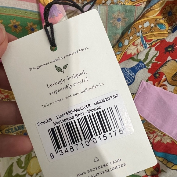 BNWT SPELL MADDELENA SHIRT - Picture 8 of 9